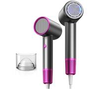 Hair Dryer Fast Dry 1800W Professional Ionic Hairdryer, Super Compact & Lightweight with Even Heat Anti-Static, Frizz-Control, Quick Drying, Energy Saving, Hairdryers for Women & Man (Black)