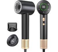 Hair Dryer Fast Dry, Professional Ionic Hairdryer with Diffuser - 110,000 RPM High Speed Blow Dryer, Lightweight with Even Heat, Anti Frizz, Low Noise - Brushless Hairdryers for Women & Man