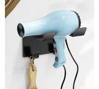 Hair Dryer Holder Wall Mount, Hair Dryer Holder Wall Mount, Upgraded Stainless Steel Hair Dryer Holder, Hair Dryer Holder Maximum Diameter 2.3 Inch (Compatible with Most Hair Dryers)