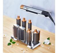 Hair Dryer Holder Wall Mount, Hair Straighteners Holder for 7 in 1 Curling Iron Styler Accessories, Hairdryer Holder Station, Stainless Steel Hair Tool Organizer for Hair Dryer and Straightener Holder