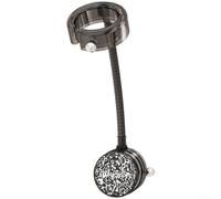 Hair Dryer Holder with Suction Cup for Easy Installation, 360 Degree Adjustable, Cord Organizer to Prevent Tangles, Fits Most Hair Dryer Types, Modern Design (Deep Black)