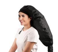 Hair Dryer Hood, Bonnet Hooded Hair Dryer Attachment, Adjustable Hooded Bonnet, Portable Hair Dryer for Natural Curly Textured Hair Care, Fast Drying, Styling Fits All Head & Hair Sizes Black