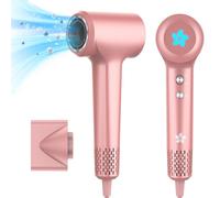 Hair Dryer, Ionic Hairdryer, 400 Million Professional Plasma Hair Dryer, 110,000 RPM Fast Drying Brushless Motor, 57dB Low Noise Blow Dryer for Women, Man, Travel and Home