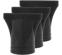 Hair Dryer Nozzle Attachment 3pcs Black Plastic Replacement | Universal Styling Tool, Salon and Home Use, Lightweight Reusable Set, High Temperature Deformation