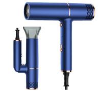 Hair Dryer, Professional Ionic Hairdryer with 2 Temperature Settings 3 Wind Speed Stages, Lightweight Foldable Travel Blow Dryer for All Hair Types, Blue