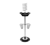 Hair Dryer Rack Floor Type Convenient Nonslip Stable Hair Dryer Storage Blow Dryer Rack for Bathroom Small Place Personal, clear