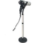 HAIR DRYER STAND FOR HANDS FREE STYLING WITH FLEXI NECK AND ADJUSTABLE HEIGHT FOR TABLE OR FLOOR