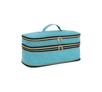 Hair Dryer Storage bag Hair Dryer Travel Carrying Case, Curling Iron Storage Bag, Slim Expandable Handheld Portable Dual Layer Travel Storage Bag(Green)