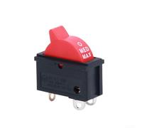 Hair Dryer Switch 3 Position Copper Terminal Silver Point Rocker for Appliance Fix 10A 250V 30x30mm(red)