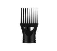 Hair Dryer With Comb, Hair Dryer Diffuser Professional Universal Hairdressing Wind Blow Cover Comb Attachment Nozzle Black, Afro Hair Dryer