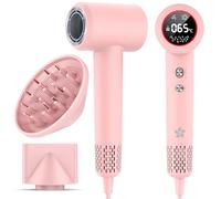 Hair Dryer with Diffuser, 400 Million Professional Plasma Hair Dryer, 110,000 RPM High Speed Brushless Motor Ionic Hairdryer, 2 minute quick dry,57dB Low Noise Blow Dryer for Women,Man,Travel and Home