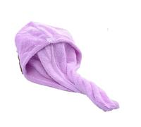 Hair Drying Cap Wrap,Shower Hat, Dry Hair Towel Cap Multicolor 50cm x 25cm Super Absorbent Quick Drying(Purple)