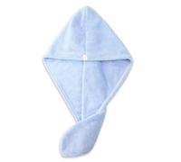 Hair Drying Cap Wrap,Shower Hat, Dry Hair Towel Cap Multicolor 50cm x 25cm Super Absorbent Quick Drying(Sky Blue)