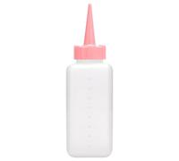 Hair Dye Bottle - Translucent Color Applicator for Coloring, Precise Measurement Scale with Portable Lightweight Size, Squeeze Bottle for Salon, Mixing, Home, Beauty 1.85x6.18 Inches