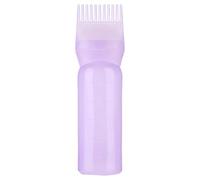 Hair Dye Brush Bottle - Root Comb Applicator Bottle | Hair Oil Applicator Container | Shampoo Comb Applier Brush Tool For Salon Coloring Dying Oil | Applier Scalp Care Container
