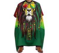 Hair Dye Cape Cool Flag Reggae Lion, Anti-static Hairdressing Cape personalised Hairdressers Gown for Haircut Men 140X168cm