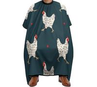 Hair Dye Cape Cute Running Chicken Unisex Hairdressing Apron Anti-Static Hairdressing Cape For Styling Coloring Haircut