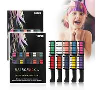 Hair Dye Comb, Appehinglaus Hair Dye Comb, Hair Dye Comb 10 PCS, 10 Colors Hair Chalk Comb Kit Temporary Washable Dye Brush, Washable Hair Chalk for Party Daily Birthday(2set)