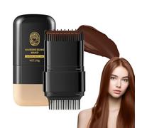 Hair Dye Comb, Brown Hair Dye, Hair Colour Stick, 2 in 1 Hair Concealer, Even and Effective Coverage, Gentle Formula, Easy to Use, Compact and Portable, 20g(Chestnut Brown)
