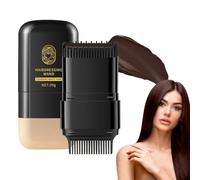 Hair Dye Comb, dark brown hair dye, Hair Colour Stick, 2 in 1 Hair Concealer, Even and Effective Coverage, Gentle Formula, Easy to Use, Compact and Portable, 20g(Black brown)