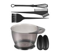 Hair Dye Kit - Mixing Bowl And Brush Set | 5 Pcs Professional Hair Coloring Tool Kit With Tint Comb And Applicator Brushes, Bleaching Dyeing Accessories For Salon,Home DIY, Sturdy,Washable