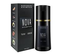 Hair Dye Shampoo & Champu Para Canas - Natural 3-in-1 Instant Gray Coverage for Men & Women (Black)