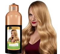 Hair Dye Shampoo for Grey Coverage and Colour Transformation with 9 Herbal Extracts, Long Lasting (6-8 Weeks), Glossy, Uniform Colour, Shampoo and Conditioner for