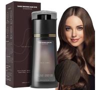 Hair Dye Shampoo,Hair Colour Shampoo Care,Instant Dye Sham-poo,Ha-ir D-ye Sh-ampoo,Natural Plant H-air D-ye Sham-poo,3 In 1 Ha-ir Dy-e Permanent,Colour Sha-mpoo to Cover Grey H-air,Dark Brown