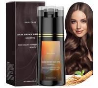 Hair Dye Shampoo,Hair D-ye Shampoo,Instant H-air Dyes Sham-poo,H-air Colour Sham-Poo Care,3 In 1 Sha-mpoo for Grey Ha-ir,Colour Shamp-oo to Cover Grey Ha-ir,Anti Gr-ey Sham-poo,Dark Brown