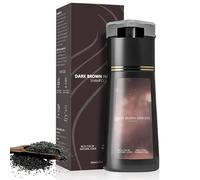 Hair Dye Shampoo, Instant Colour Shampoo to Cover Grey Hair, 3 in 1 Instant Dye Hair Haircare for Men & Women, Natural Plant Extracts, Suitable for All Hair Types (Dark Brown)