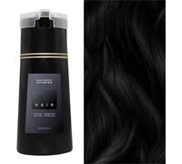 Hair Dye Shampoo, Safe Hair Color Solution with Gray Coverage-Ammonia-Free, Plant herbs Instant Dye Shampoo for Men,Women, Adds Vitality and Shine, Natural Botanical Herbal Formula (Black)