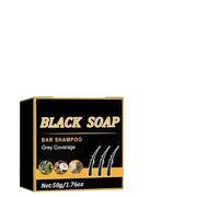 Hair Dye Soap Bar for Men, Gray Beard Coverage Soap, Sensitive Scalp Care, 50g Volume Boost Darkening, Women-Friendly, Travel, Daily Grooming