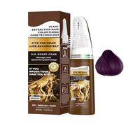 Hair Dye with Comb - Root Touchup Color, Built in Applicator Bottle, Temporary Tinting Cream, DIY Salon Supplies, Performance Costume Makeup, Black Dark Brown Gray For Home Travel