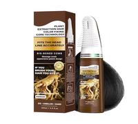 Hair Dye with Comb - Root Touchup Color, Built in Applicator Bottle, Temporary Tinting Cream, DIY Salon Supplies, Performance Costume Makeup, Black Dark Brown Gray For Home Travel