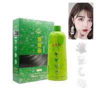 Hair Dying Black Shampoo Plant Bubble Fast Color Permanent Dye Shampoo White Nourishing Covering A0U2 Moistur Gray Removal Hairs