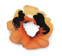 Hair Elastics,withAnimal Chickens Printed Womens Hair Scrunchie, Seamless Hair Scrunchie,Pain-Free Hair Accessories Perfect for Long Lasting Braids, Ponytails And More