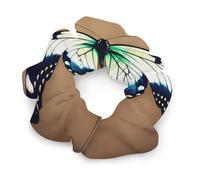 Hair Elastics,withCute Little Butterfly Printed Womens Hair Scrunchie, Seamless Hair Scrunchie,Pain-Free Hair Accessories Perfect for Long Lasting Braids, Ponytails And More