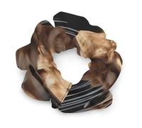 Hair Elastics,withGolden Retrievers Printed Womens Hair Scrunchie, Seamless Hair Scrunchie,Pain-Free Hair Accessories Perfect for Long Lasting Braids, Ponytails And More