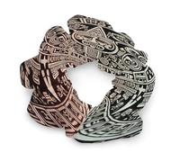 Hair Elastics,withMayan Calendar End Of The World Printed Womens Hair Scrunchie, Seamless Hair Scrunchie,Pain-Free Hair Accessories Perfect for Long Lasting Braids, Ponytails And More