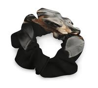 Hair Elastics,withPad Dachshund Printed Womens Hair Scrunchie, Seamless Hair Scrunchie,Pain-Free Hair Accessories Perfect for Long Lasting Braids, Ponytails And More