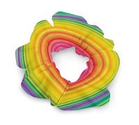 Hair Elastics,withRainbow Colored Striped Printed Womens Hair Scrunchie, Seamless Hair Scrunchie,Pain-Free Hair Accessories Perfect for Long Lasting Braids, Ponytails And More