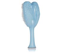 Hair Extension Brush - Anti Static Soft Bristle Paddle Brush for Straight or Wavy Hair - Angel Wings Shower & Blow Drying Detangler Hairbrushes for Women by Tangle Angel - Matt Satin Blue