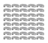 Hair Extension Clips for Women, 40pcs 9 Teeth Stainless Steel 1.3in U Shape Wig Clips Snap Comb Hair Extension Clips, Wig Clips to Secure Wig No Sew for Hair Extensions (Silver)
