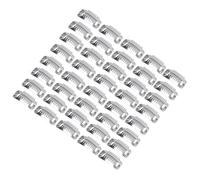 Hair Extension Clips for Women, Wig Clips to Secure Wig No Sew Snap Comb Hair Extension Clips, Stainless Steel 1.3in U Shape Wig Clips 40pcs 9 Teeth for Hair Extensions (Silver)