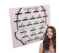 Hair Extension Holder - Acrylic Wig Fixing Plate Clip On Hair Salon & Home Style - GUS Help Tools - Braiding Garlands & Supply