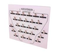 Hair Extension Holder - Durable Acrylic Wig Display Style Card | Graft Sectioning With Clip, Hair Braiding Tool Holder, Beauty Salon, Coiff