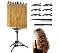 Hair Extension Holder - Portable Divider Rack, Standing Hair Organizer Tool | Removable Rack with Adjustable Slots for Styling and Sectioning, Hairs Braiding Tools for Professional Men and Women