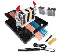 Hair Extension Machine Kit, Up 260°C Heating Range | Flat Bonding Plate for I-Tip K-Tip Real Hair Mini Keratin Bonding, 6 Boxes Keratin Glue Sticks, Salon DIY Tool for Salon