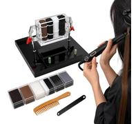 Hair Extension Making Kit, Mini Protein Hair Extensions Tools | Flat Heating Plate, 260°C Heat Control, 6 Boxes Keratin Mini Glue Sticks, for K Tip, I Tip and Salon Styling