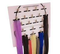 Hair Extension Organizer - Display Plate with Secure Clip, Acrylic Separator for Wigs, Styling, Home Setup or Professional Salon, Convenient Tool for Neat Hair Arrangement